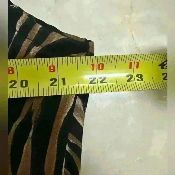 Nicole Studio New York Vintage Animal Print‎ Sheath Lined Layered Dress Sz 14 - Picture 8 of 9